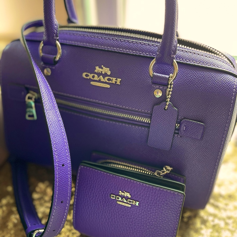 Coach Rowan purse with wallet